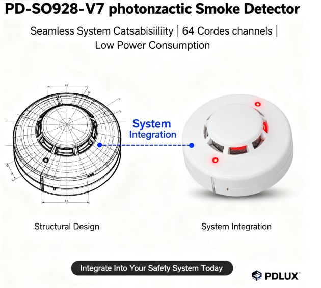 Smart Fire Safety fra PDLUX: PD-SO928-V7 fotoelektrisk røgdetektor frigivet